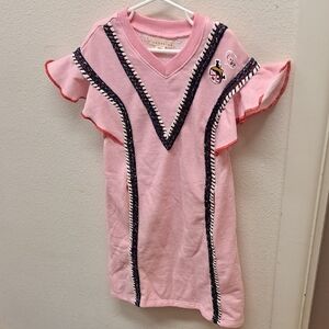 Adorable Pink Kids Dress with Embroidered Details